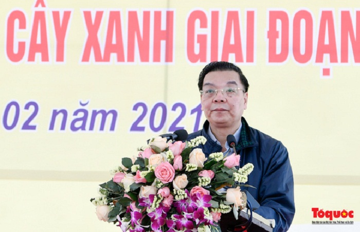 Phát biểu tại buổi lễ, Chủ tịch UBND TP Chu Ngọc Anh cho biết, tại Thủ đô Hà Nội, nét đẹp trồng cây đầu xuân được duy trì thường niên với sự tham gia tích cực của cả hệ thống chính trị, các cấp, các ngành và đông đảo các tầng lớp nhân dân.